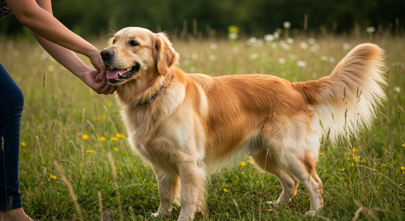 Un chien allongé sur une table de consultation, une trousse de soins posée à côté